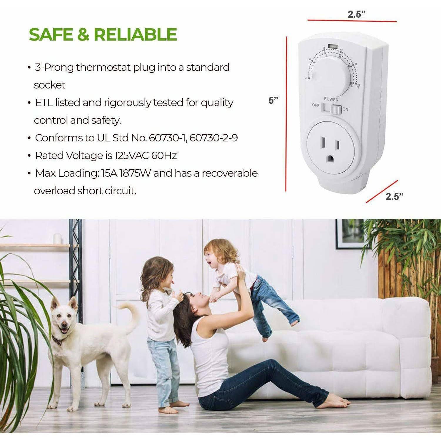 EconoHome- Adjustable Plugin Thermostat