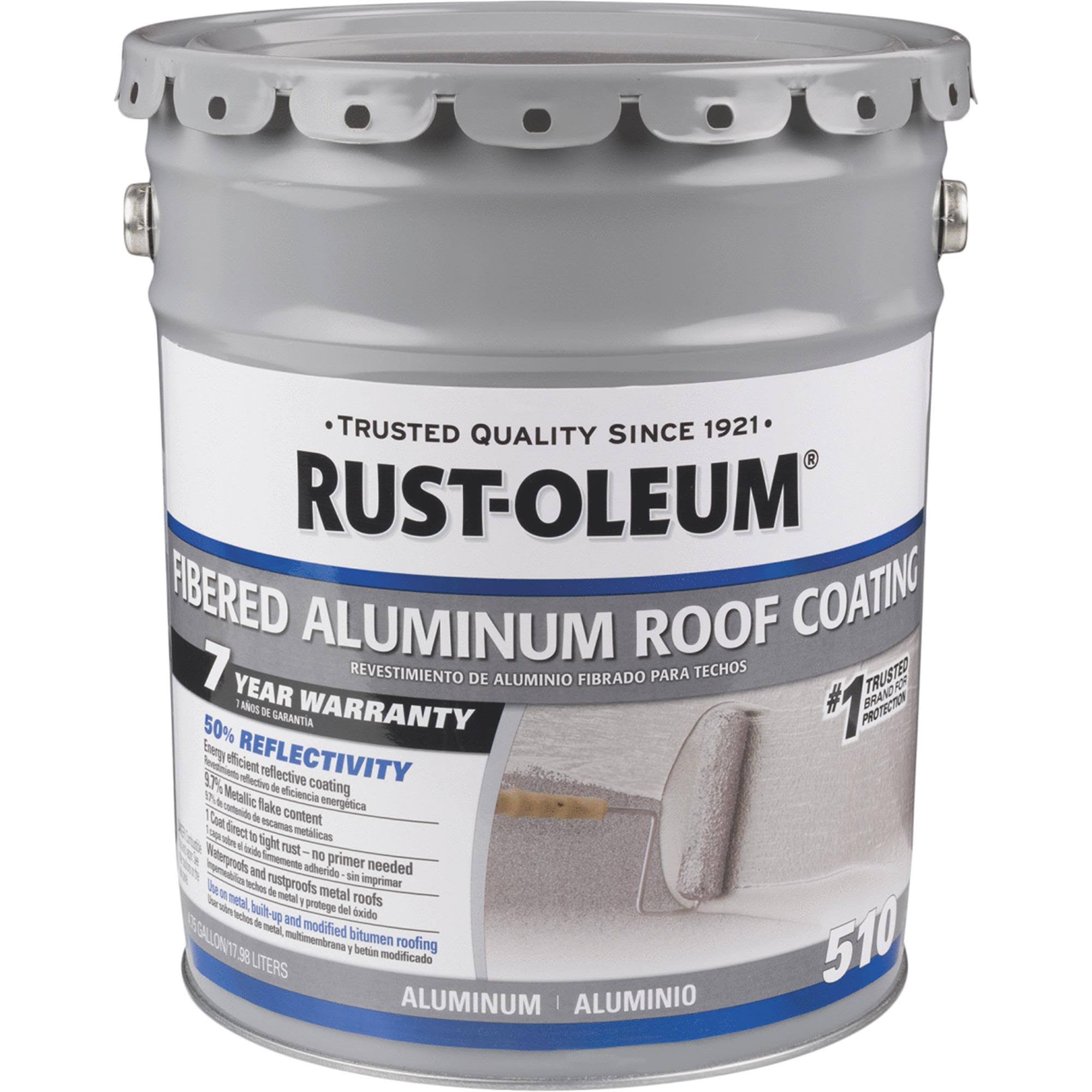 Rust-Oleum Fibered Roof Coating Aluminum 5-Gallons 301997
