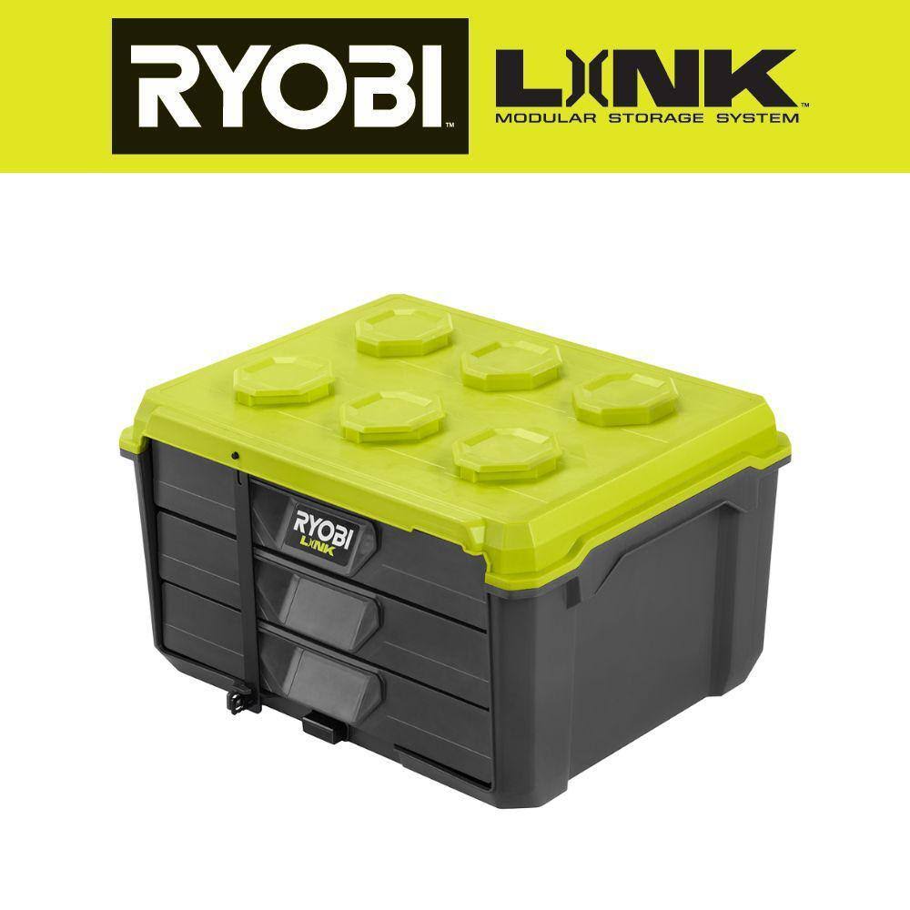 Ryobi STM302 Link 3-Drawer Modular Tool Box