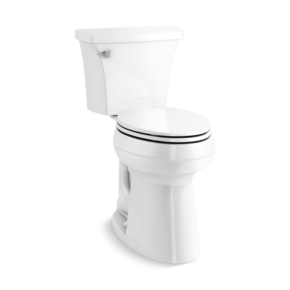 Kohler 78305-0 Extra Tall Highline Arc Complete Solution 2-Piece 1.28 GPF Single Flush Elongated Toilet in White (Seat Included)