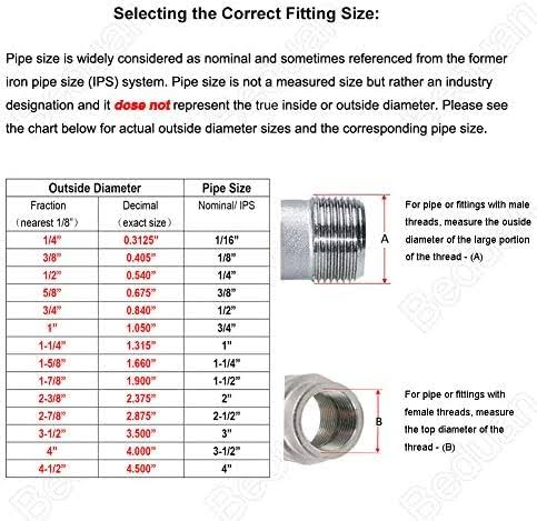 Beduan Stainless Steel 3/8