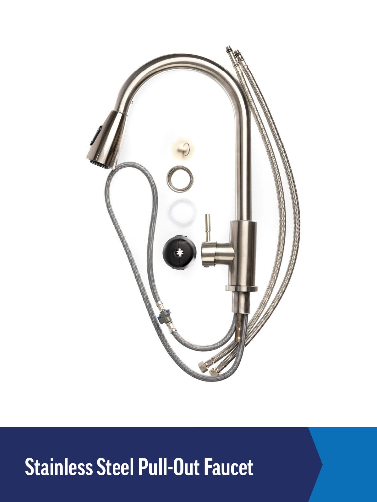 Project Source 24-in x 24-in 1-Basin Black Freestanding Utility Tub with Drain with Faucet Stainless Steel | 999-LUT24BLK