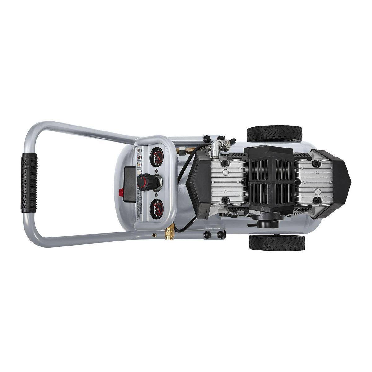 Hft Fortress 10 Gallon 175 PSI Ultra Quiet Horizontal Air Compressor