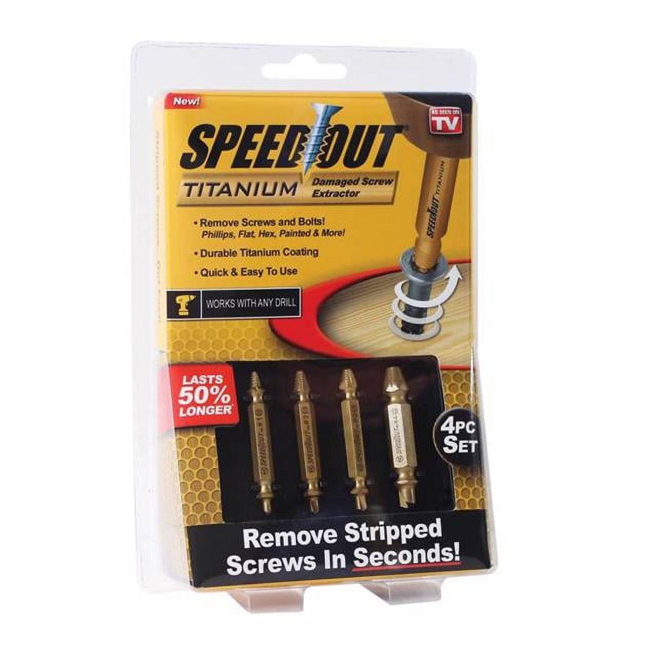 Speed Out Titanium Screw Extractor (4-Piece)