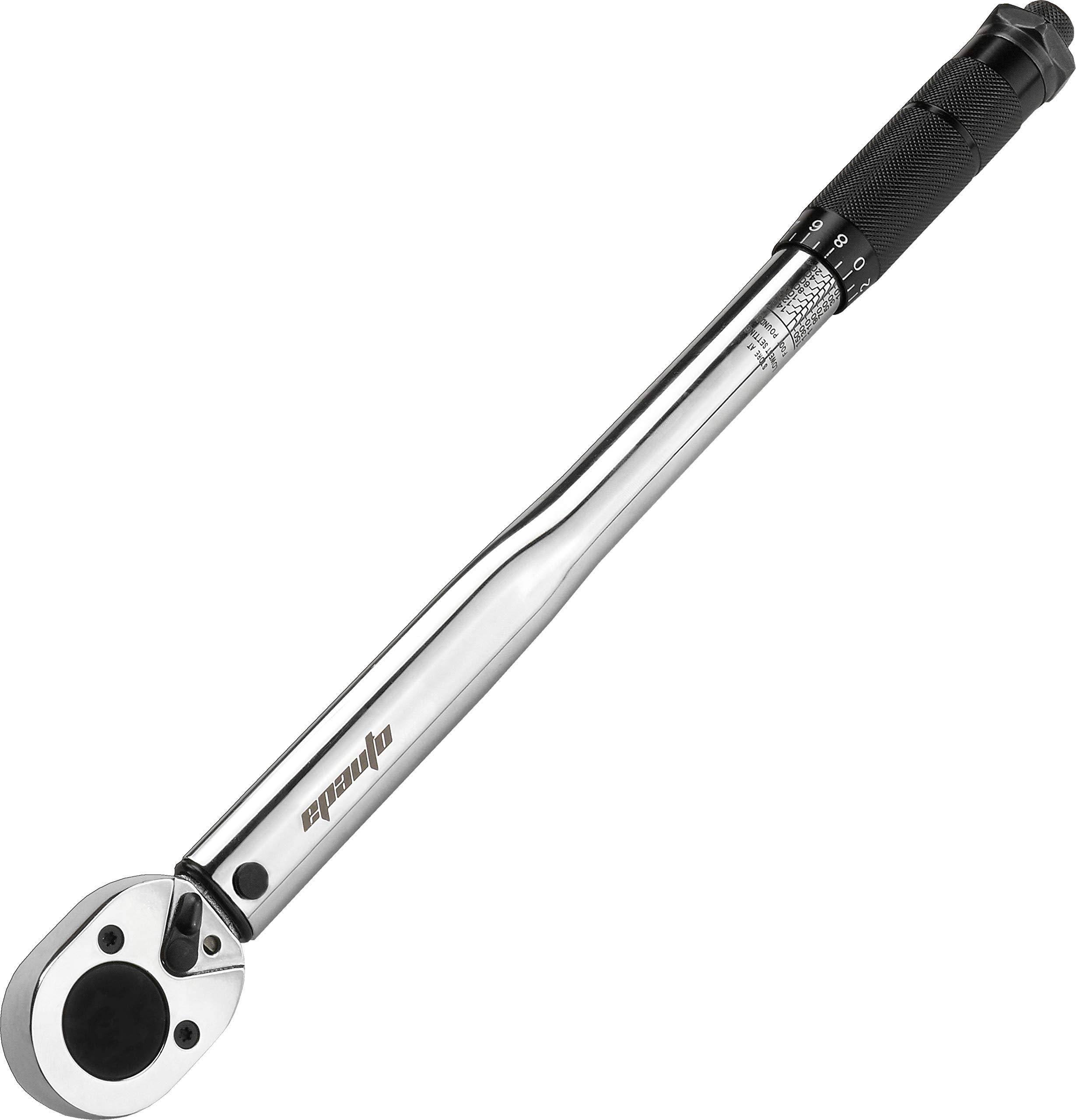 Epauto 1/2-Inch Drive Click Torque Wrench 10~150 ft./lb. 13.6 ~ 203.5 N/M