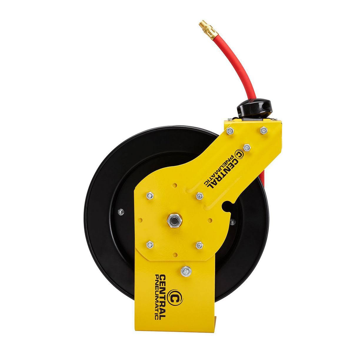 Central Pneumatic 3/8 in. x 25 ft. Retractable Air Hose Reel 64682