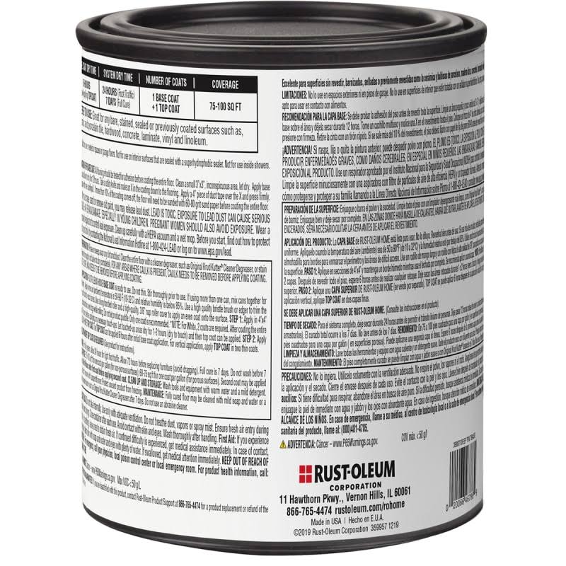 Rust-Oleum Home 1 qt. Deep Tint Base Interior Floor Coating