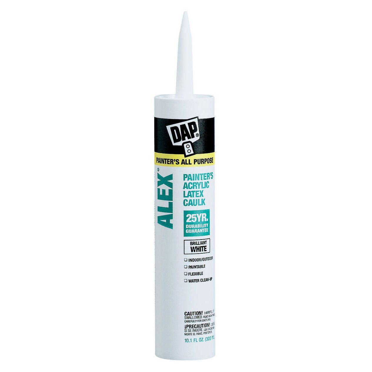 Dap Alex Painters Caulk, White- 10.1 fl oz tube