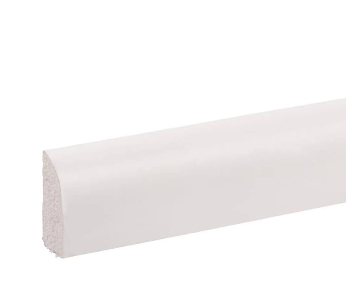 Royal 9/16-in x 3/4-in x 8-ft Unfinished PVC Shoe Moulding in White | 5073276