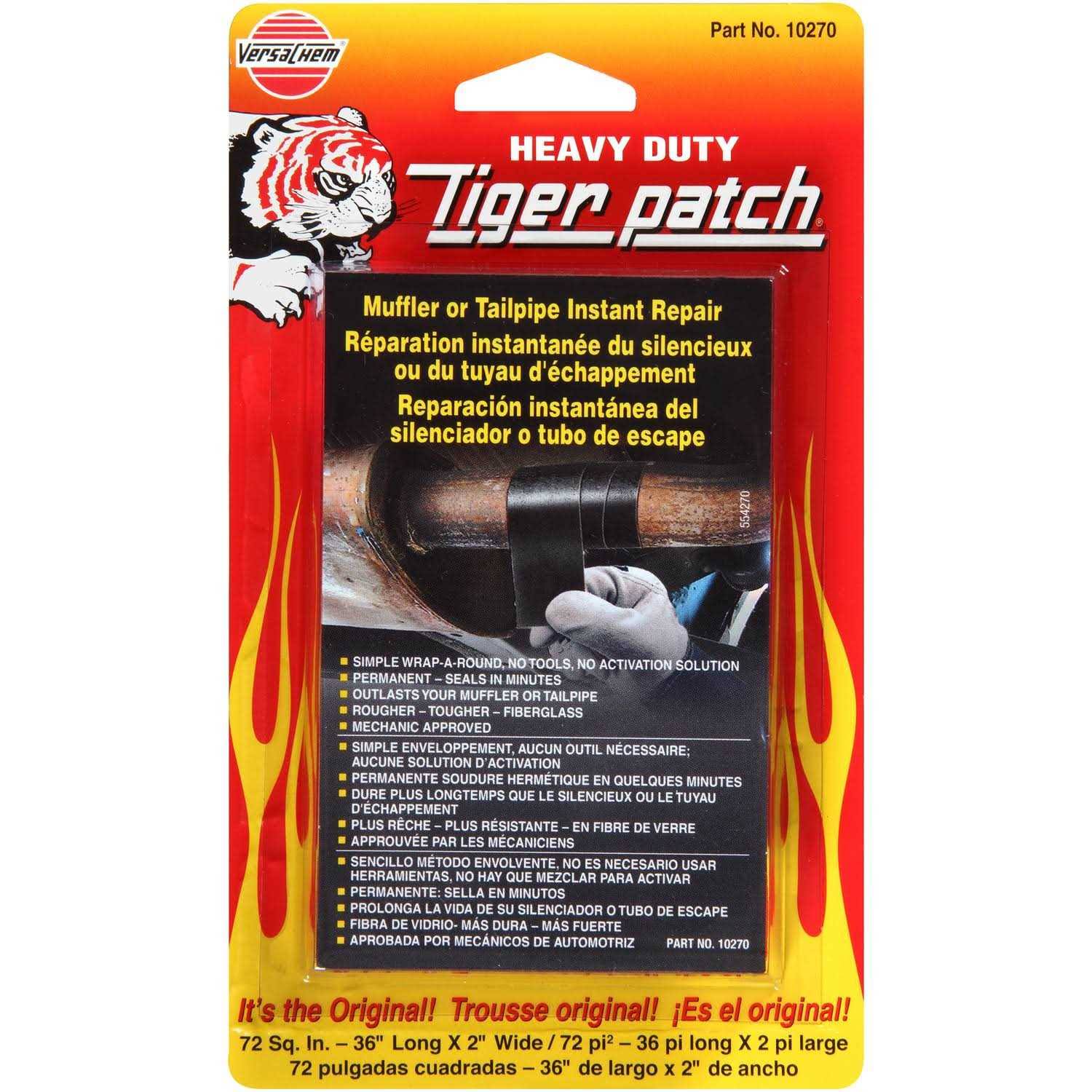 Versachem Tiger Patch Muffler/Tailpipe Tape