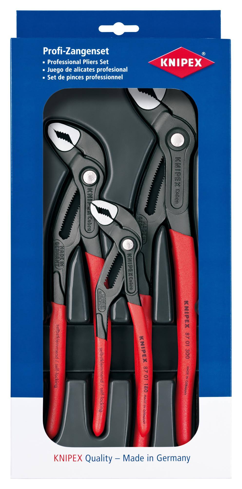 Knipex 00 20 09 V02 Cobra Pliers Set (3 Piece)