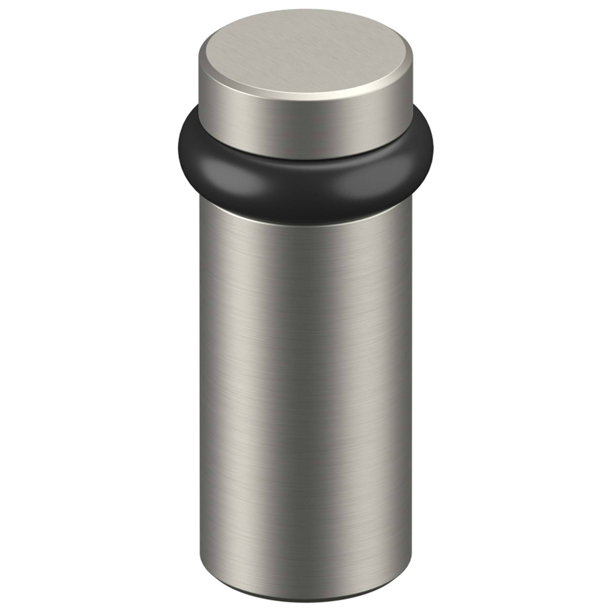 Deltana Round Universal Floor Bumper 3 inch, Solid Brass (Brushed Nickel)