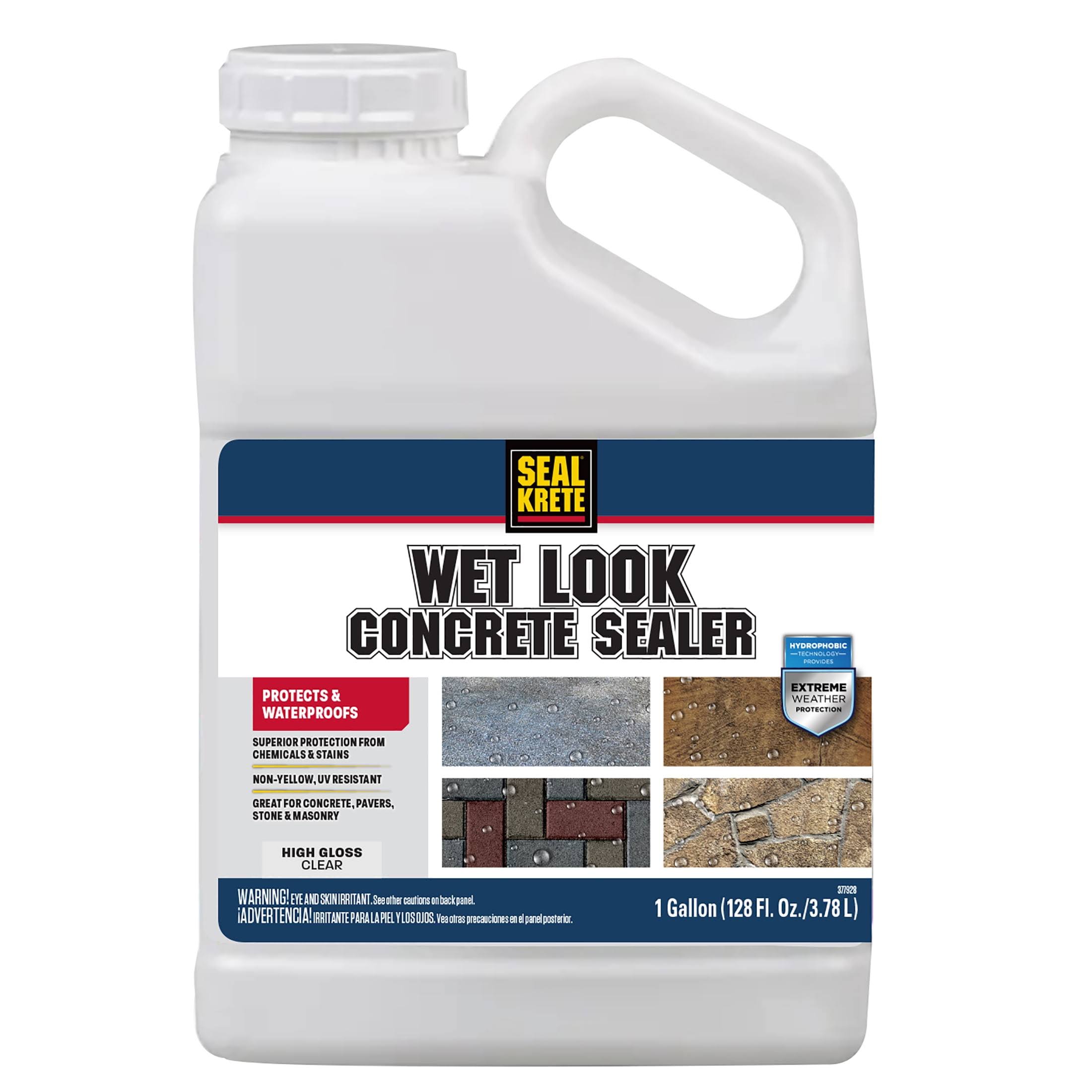 Seal-Krete Clear Wet Look Turbo High Gloss Concrete Sealer- 1 Gal