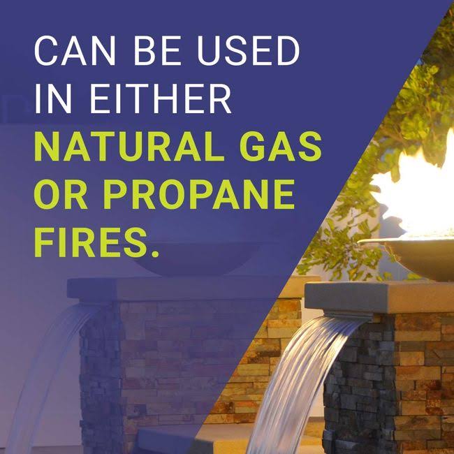 American Fire Glass Lava Rock Medium / 10 lbs