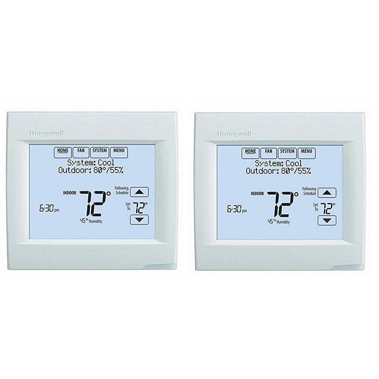 Honeywell TH8321WF1001 WiFi Vision Pro 8000 with Stages Upto 3 Heat / 2 Cool (2 Pack)
