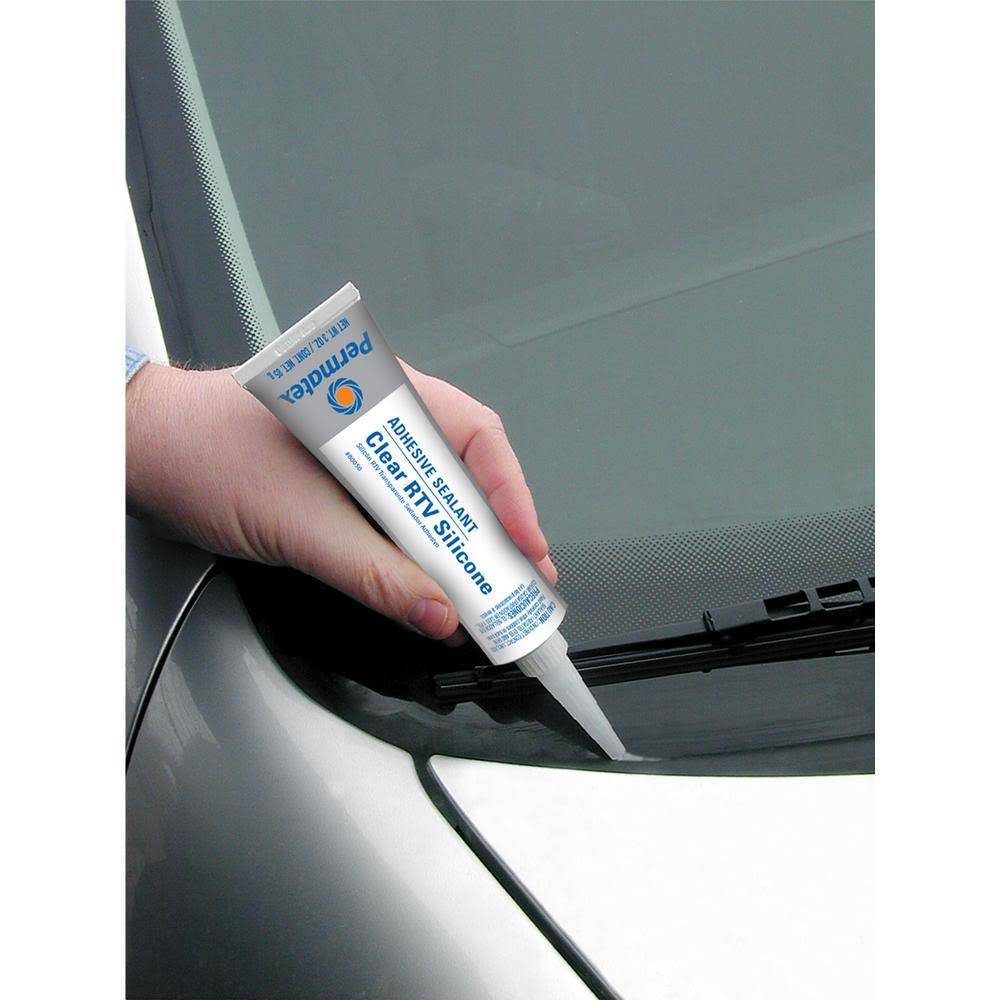 Permatex Clear RTV Silicone Adhesive Sealant