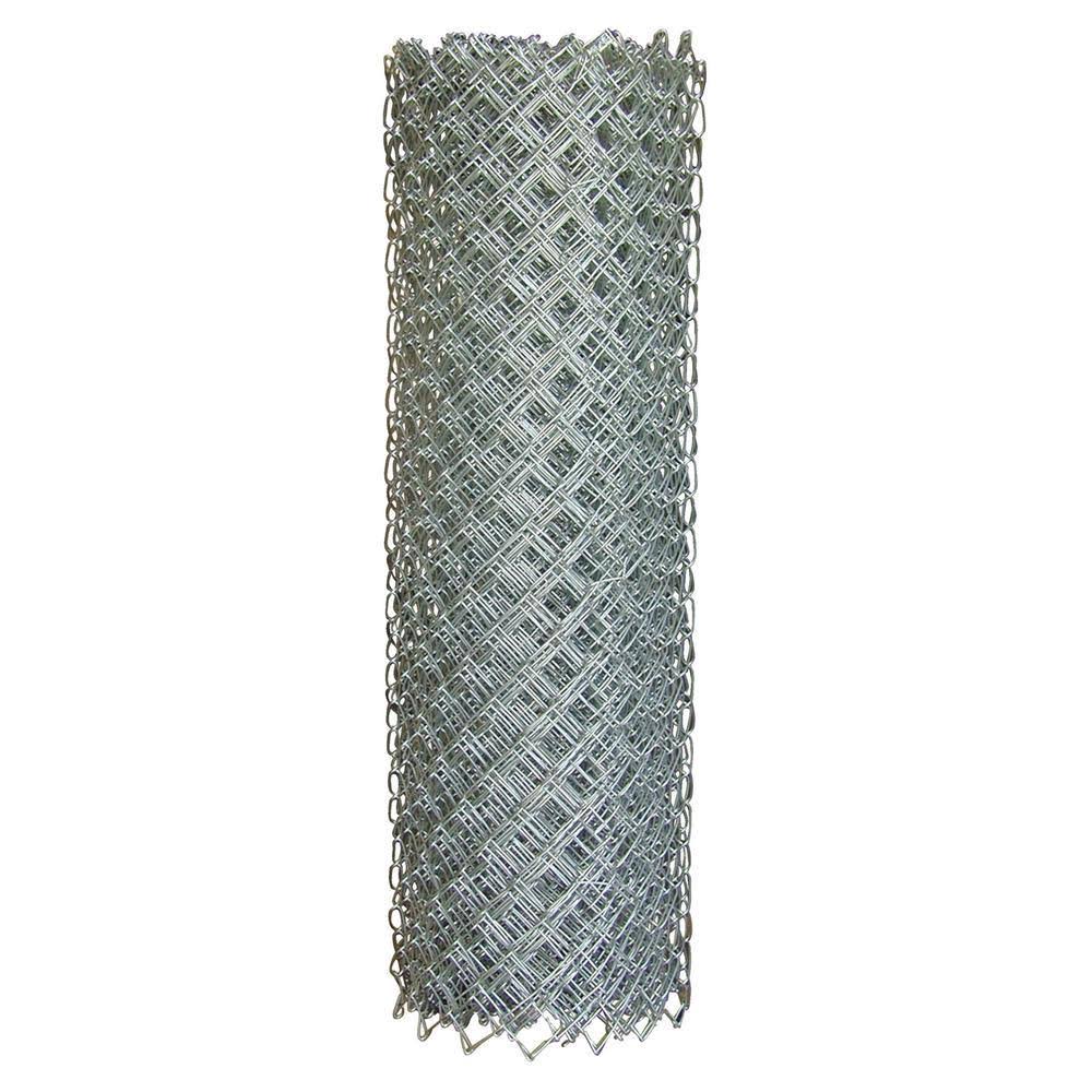 Everbilt 60 in. x 50 ft. 11.5-Gauge Galvanized Steel Chain Link Fence Fabric
