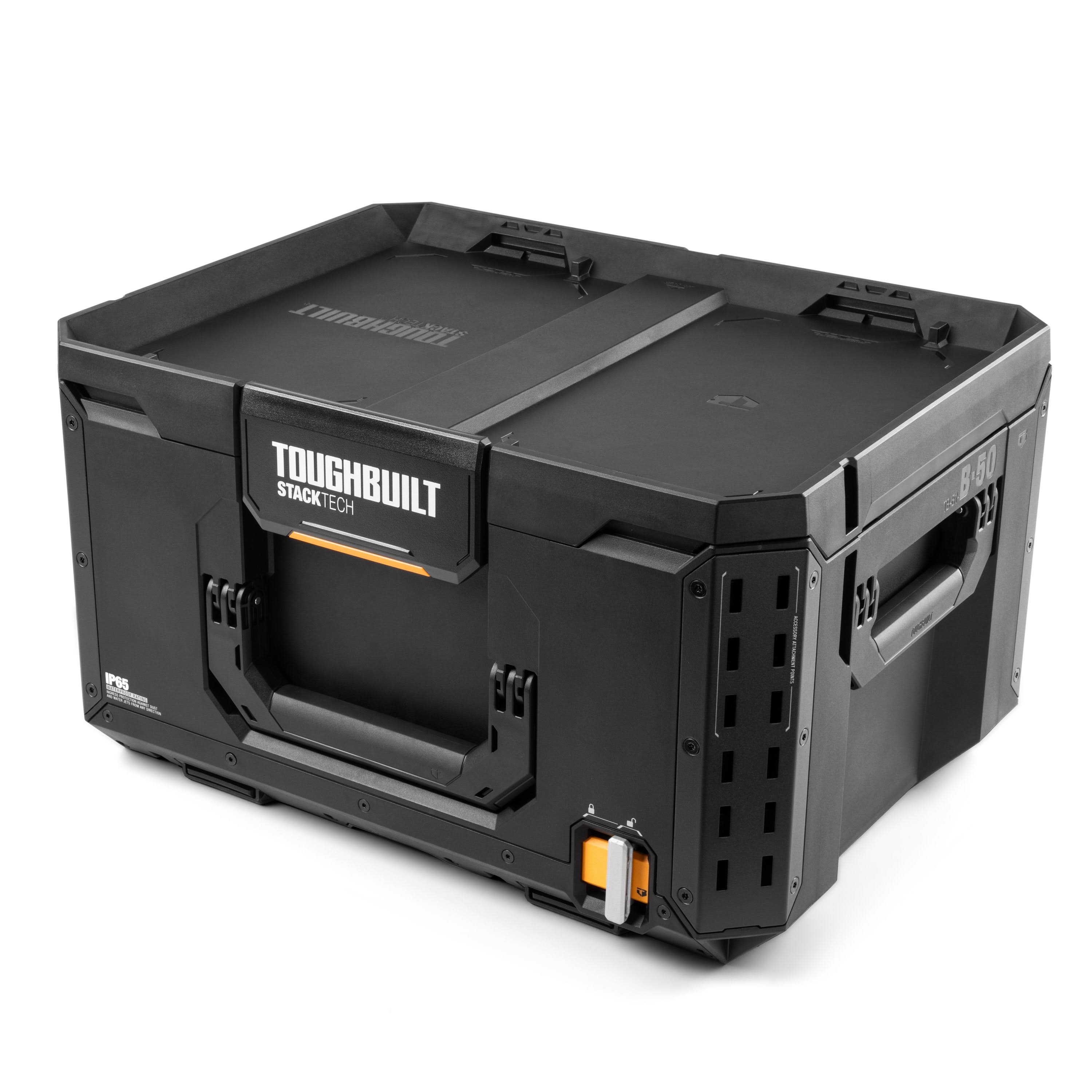 Toughbuilt STACKTECH Large 21-in Plastic Tool Box | TB-B1-B-50