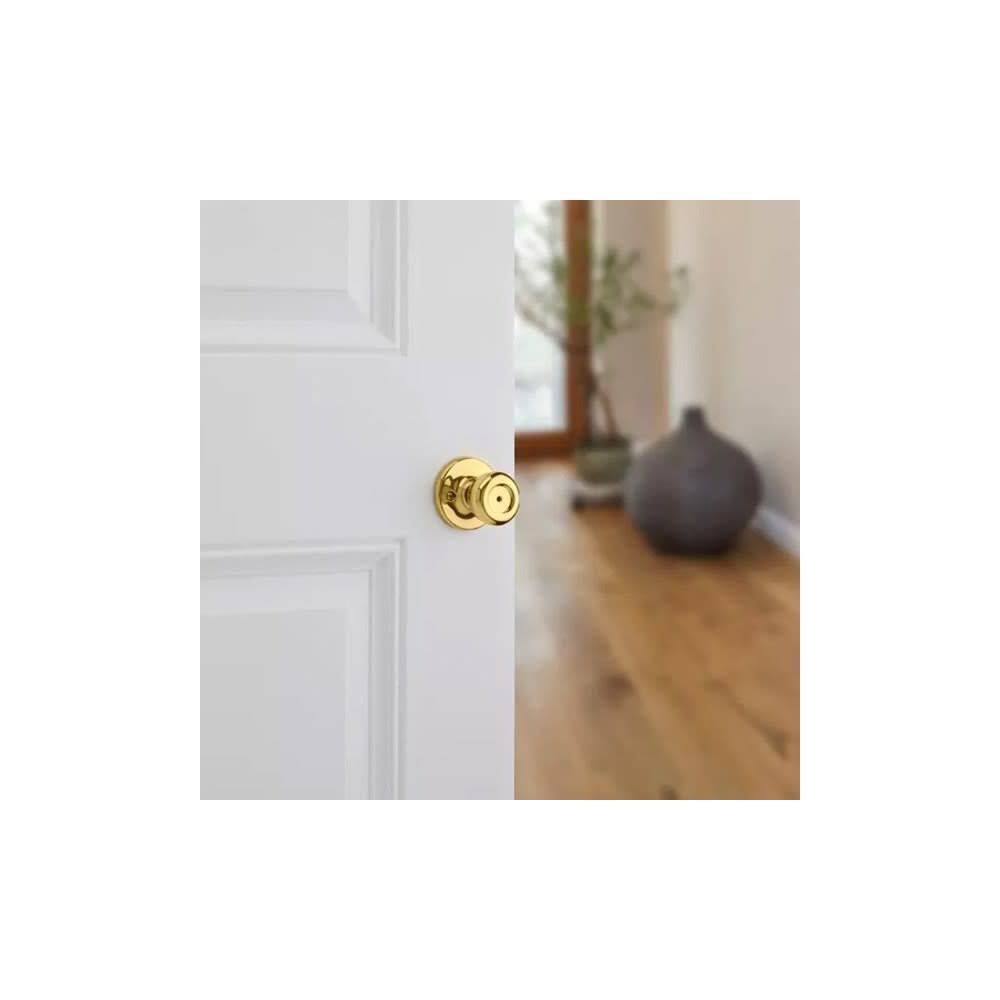 Kwikset Polished Brass Mobile Home Privacy Lockset