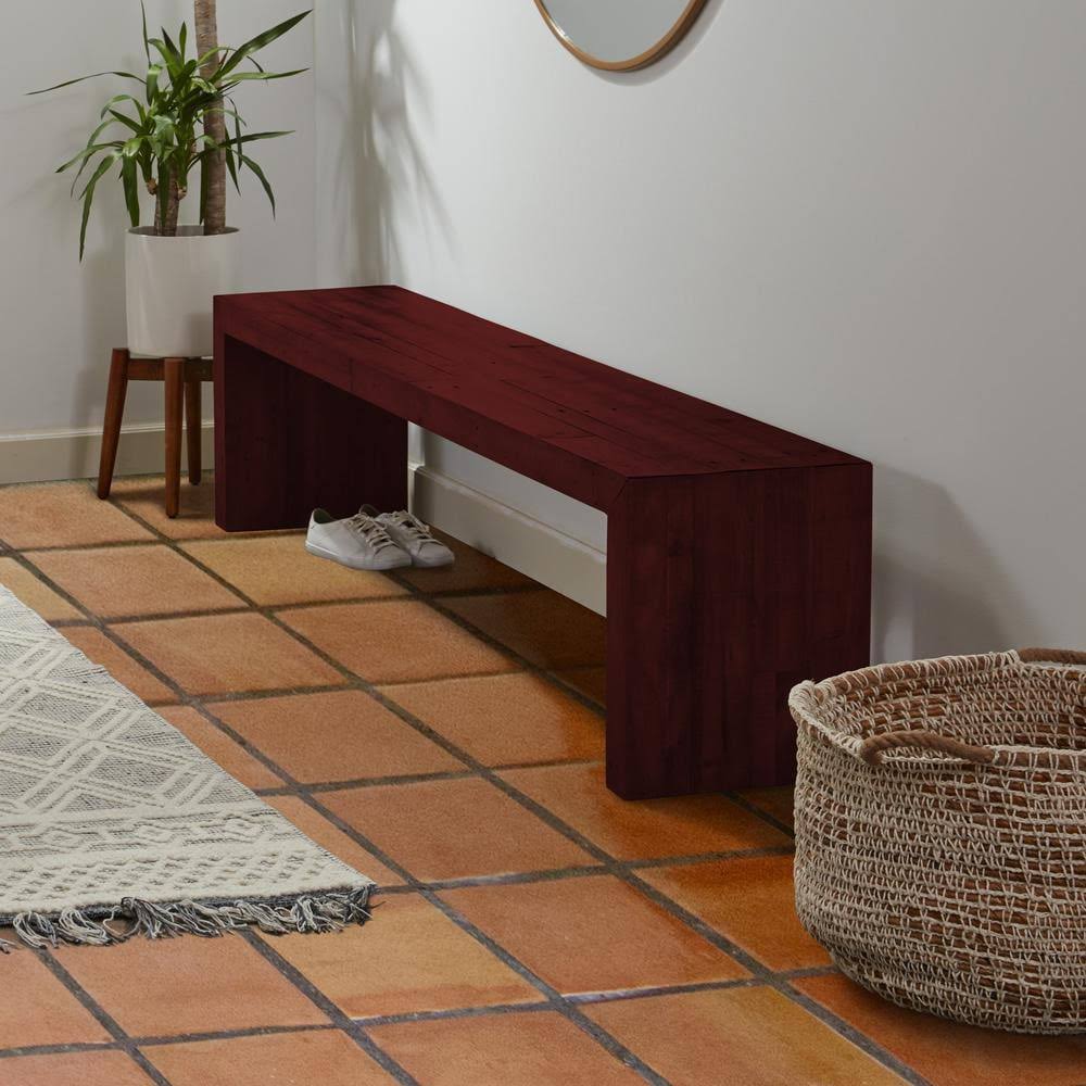 BEHR 1 qt. #TIS-354 Bombay Mahogany Gloss Semi-Transparent Water-Based Interior Stain and Poly in One