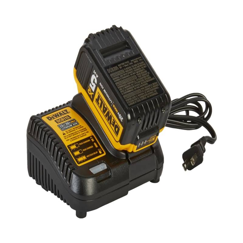 DeWalt DCB205CK 20V Max 5.0Ah Battery Charger Kit with Bag
