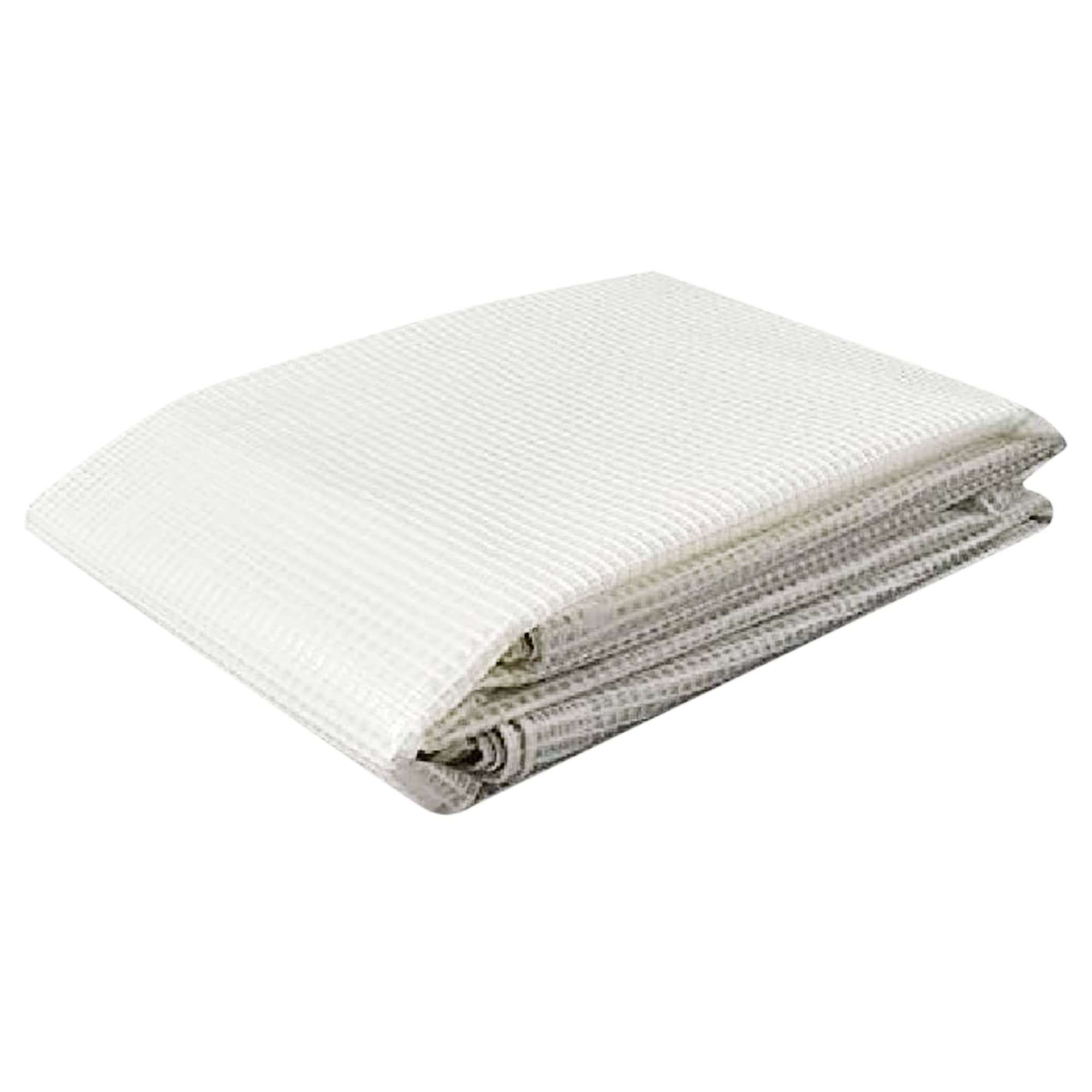 Tarps Now Waterproof Poly Tarps, Translucent Tarp Cover with Grommets- 16' x 20', Clear