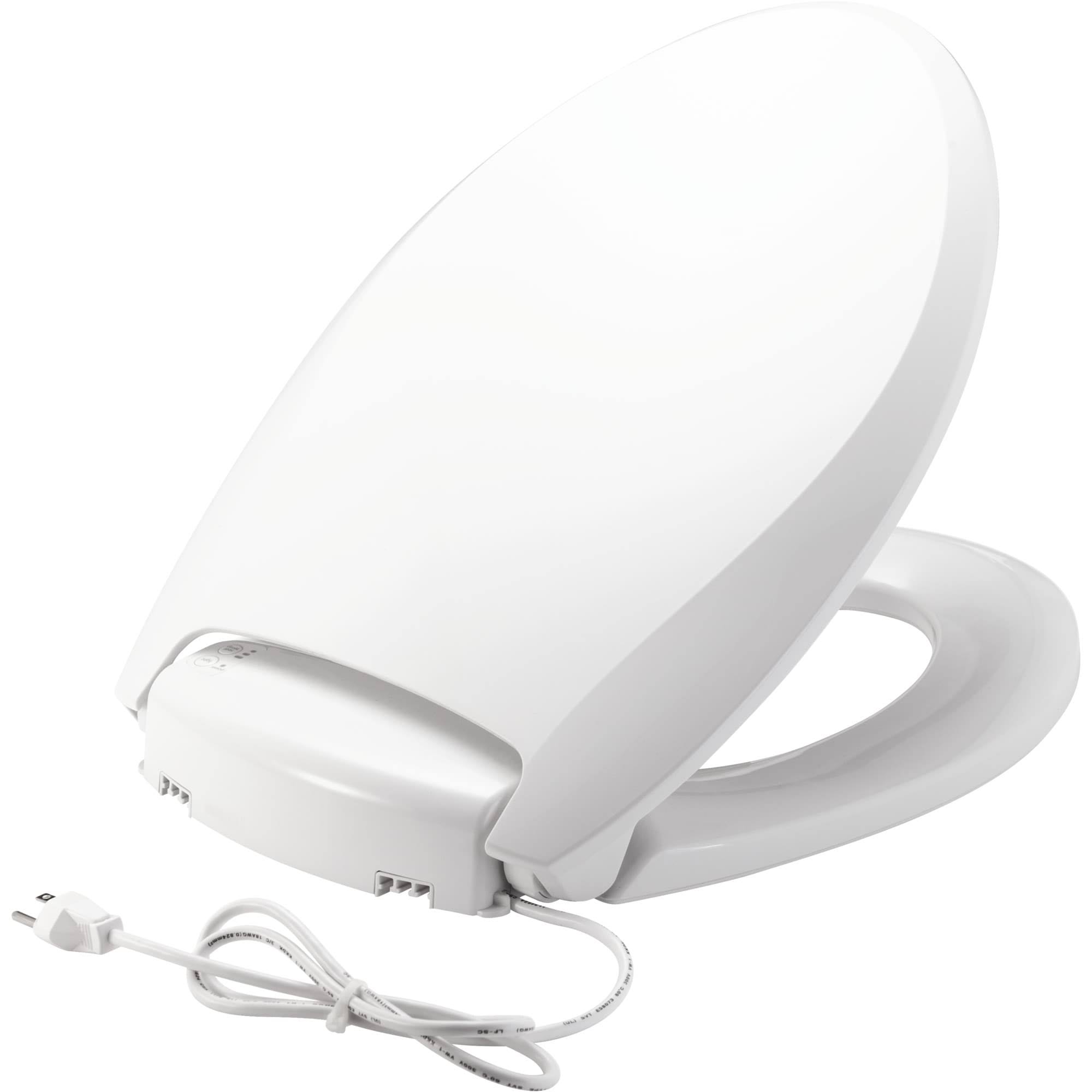 Bemis Radiance Heated Elongated Closed Front Toilet Seat in White