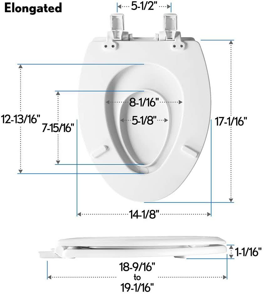 Mayfair 1888SLOW 346 NextStep2 Toilet Seat with Built-in Potty Training Seat, Slow-Close, Removable That Will Never Loosen, Elongated, Biscuit/Linen