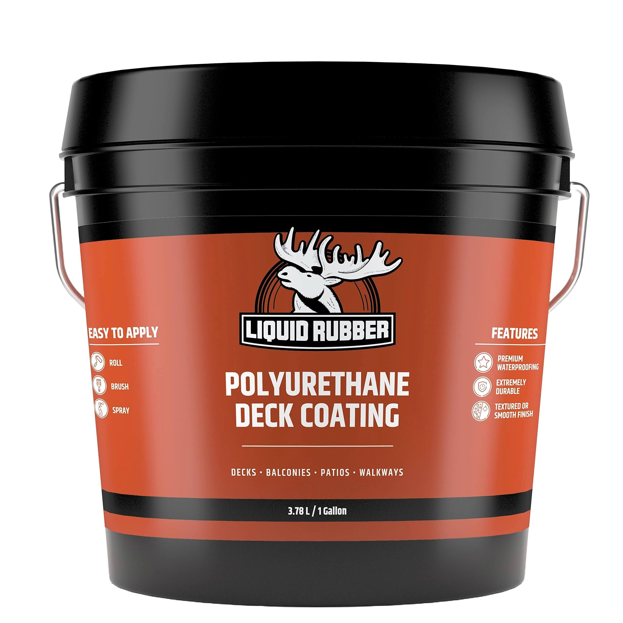 Polyurethane Deck Coating | Liquid Rubber, Smooth Neutral Beige / 1 Gallon (3.78L)
