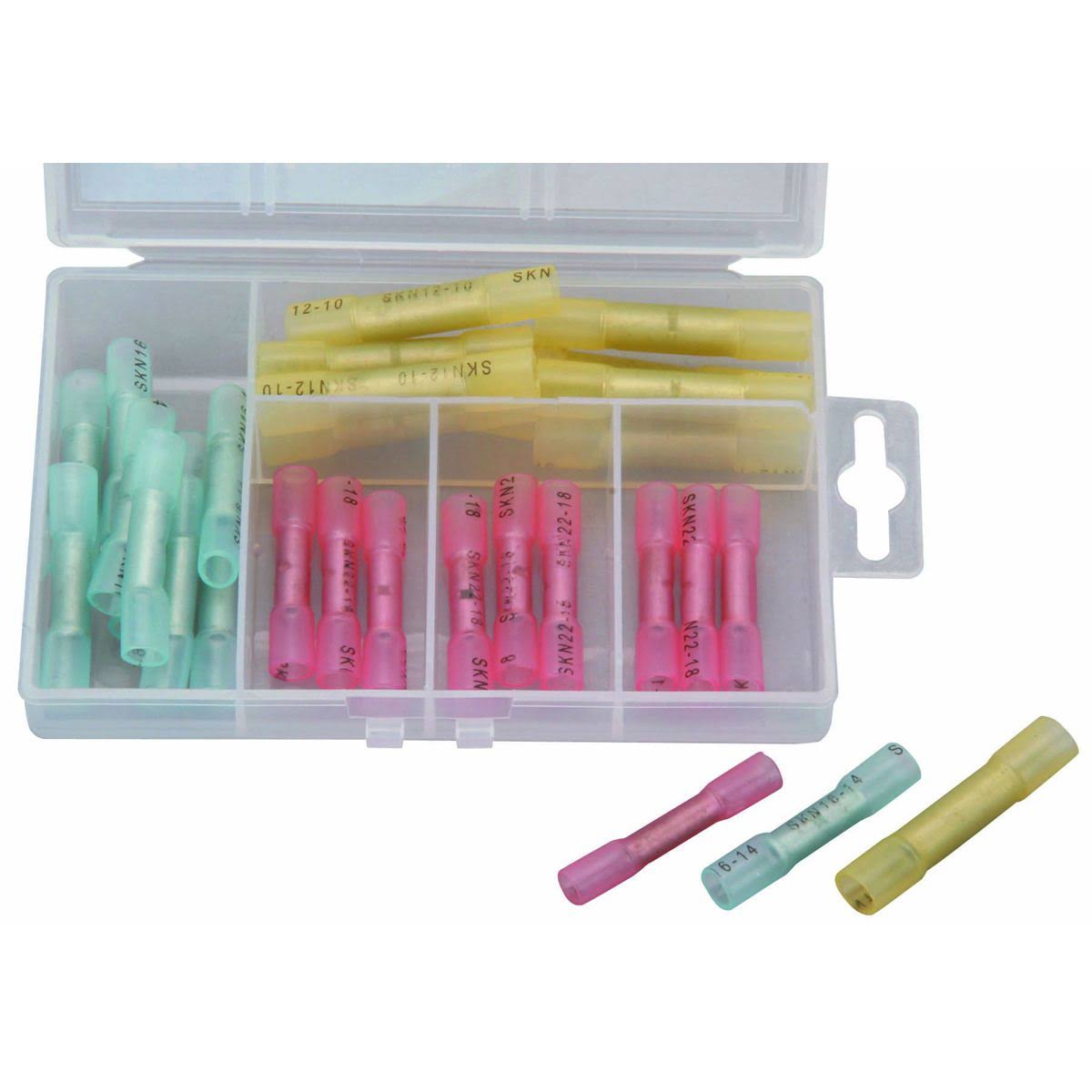 Storehouse 30 Pack Watertight Heat-Shrink Butt Connectors