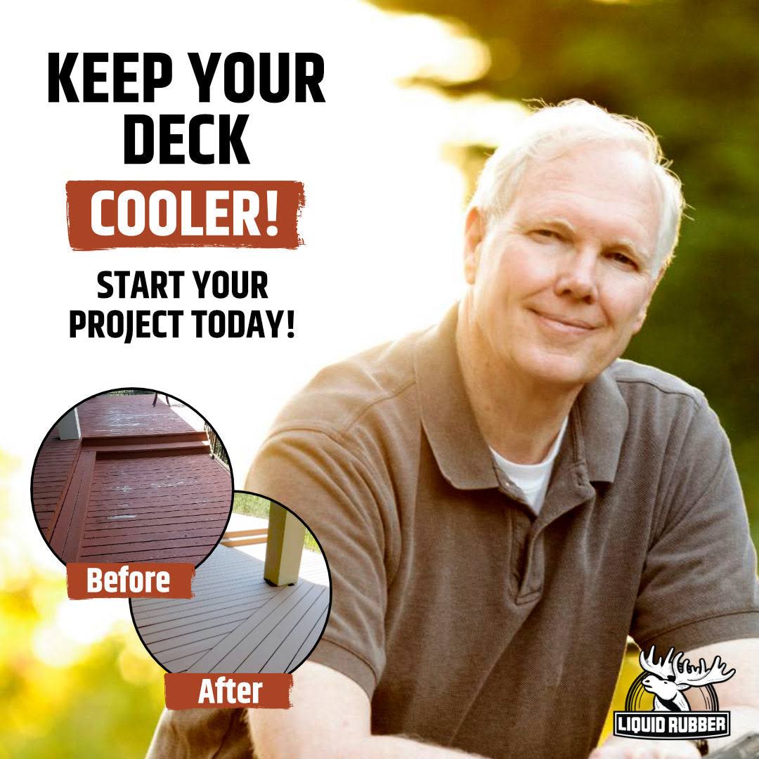 Polyurethane Deck Coating | Liquid Rubber, Smooth Neutral Beige / 1 Gallon (3.78L)