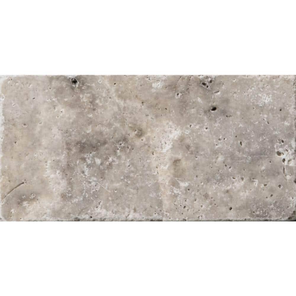 Emser Tile T06trav1624aut Trav Ancient Tumbled- Silver