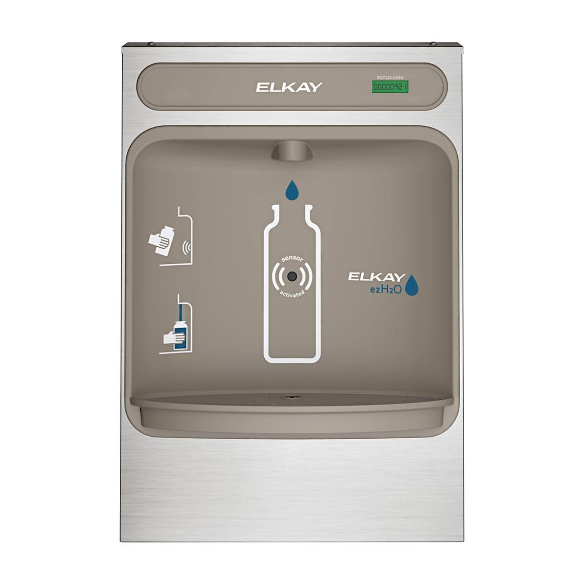 Elkay EZWSSM EZH2O Bottle Filling Station Surface Mount, Stainless