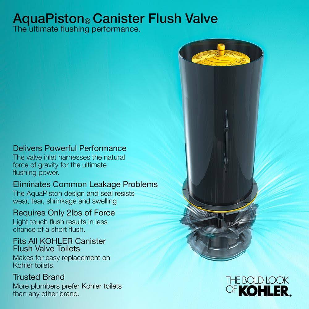 Kohler Cimarron Rev 360 2-Piece 1.28 GPF Single Flush Elongated Complete Solution Toilet in White, Seat Included (3-pack)