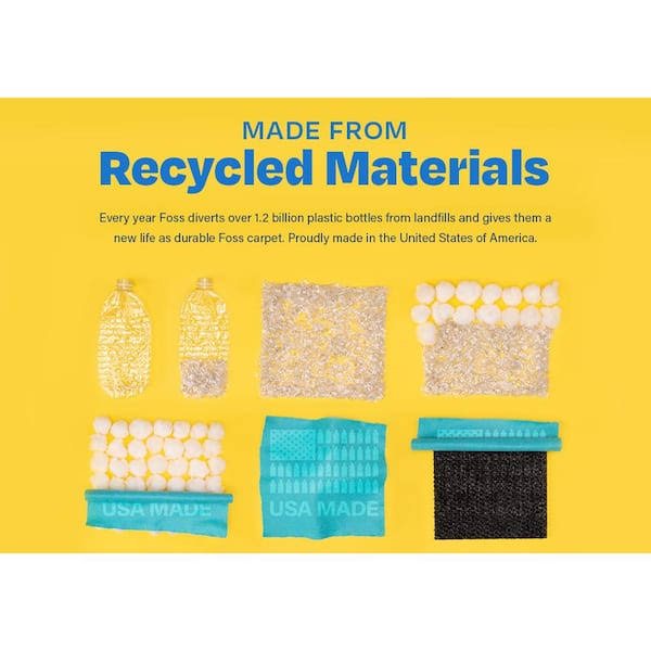 Foss Heather Row 10-Pack Brindle Carpet Tile