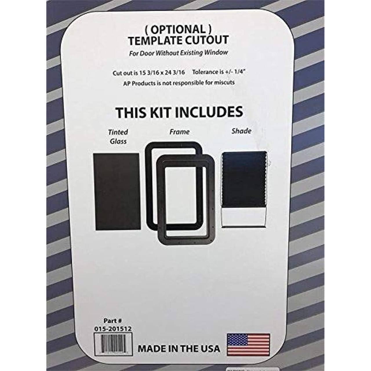 AP Products- 015-201512: Thin Shade Complete Unit-Black