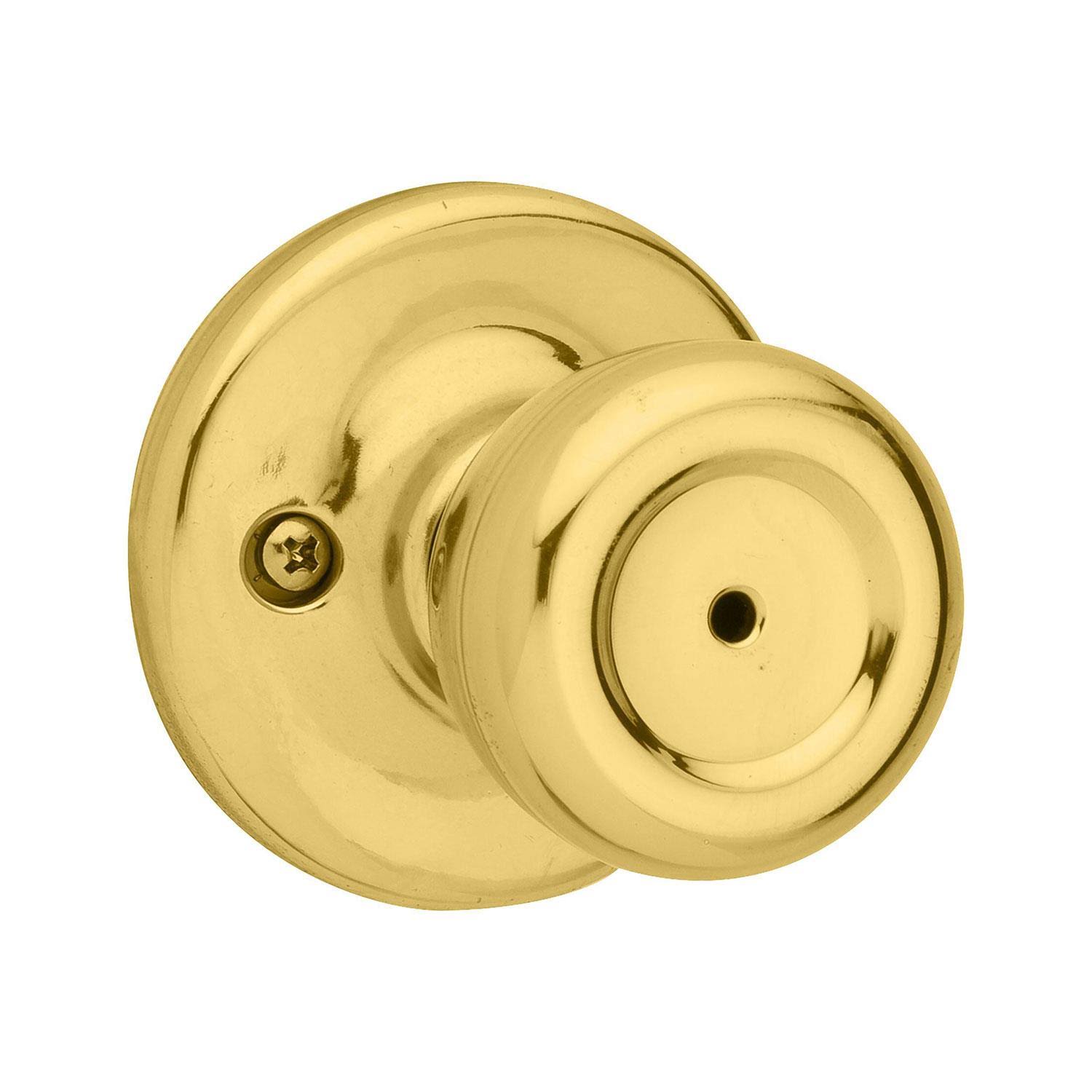 Kwikset Polished Brass Mobile Home Privacy Lockset