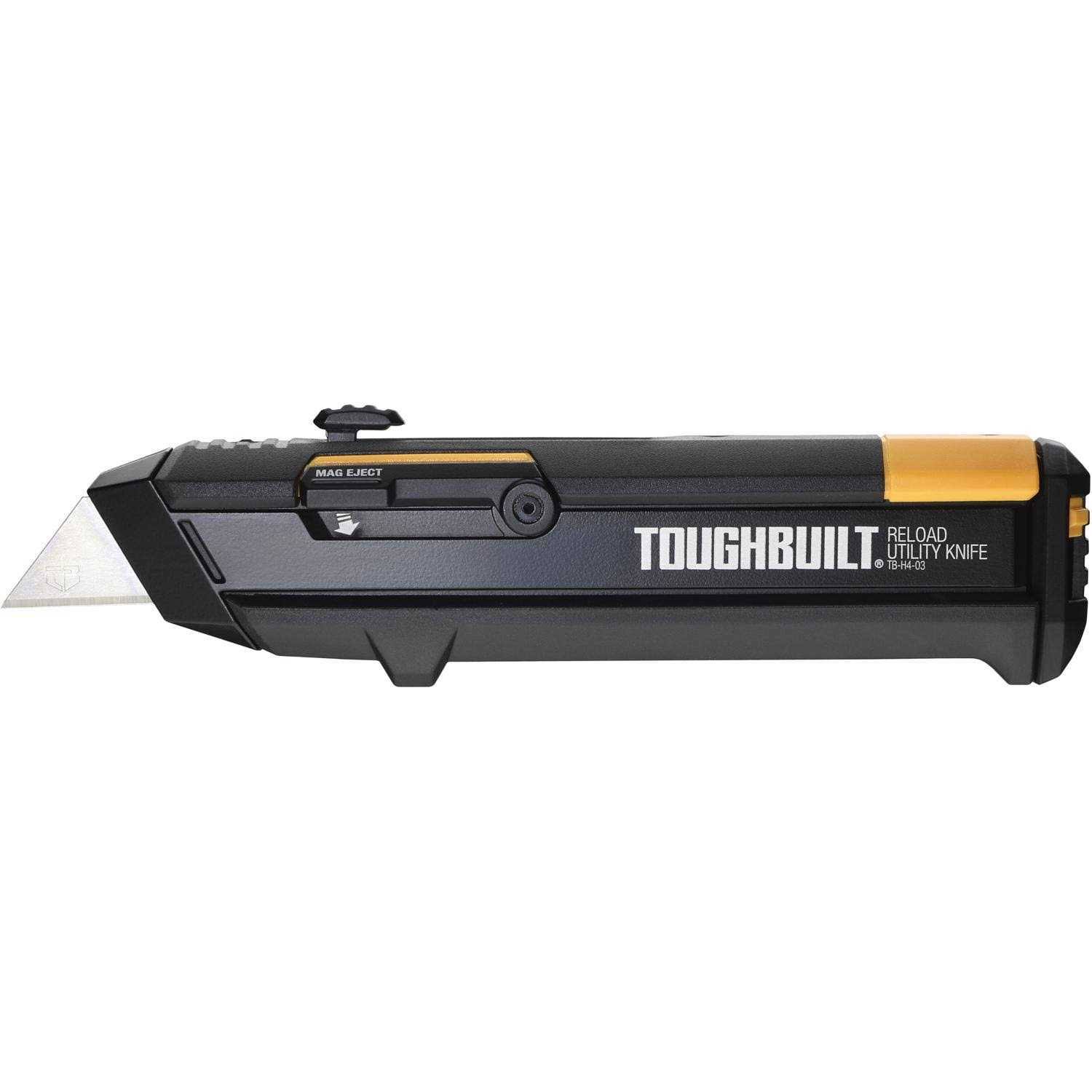 Toughbuilt TB-H4S2-03-6BES 6.5 in. Retractable Reloading Utility Knife