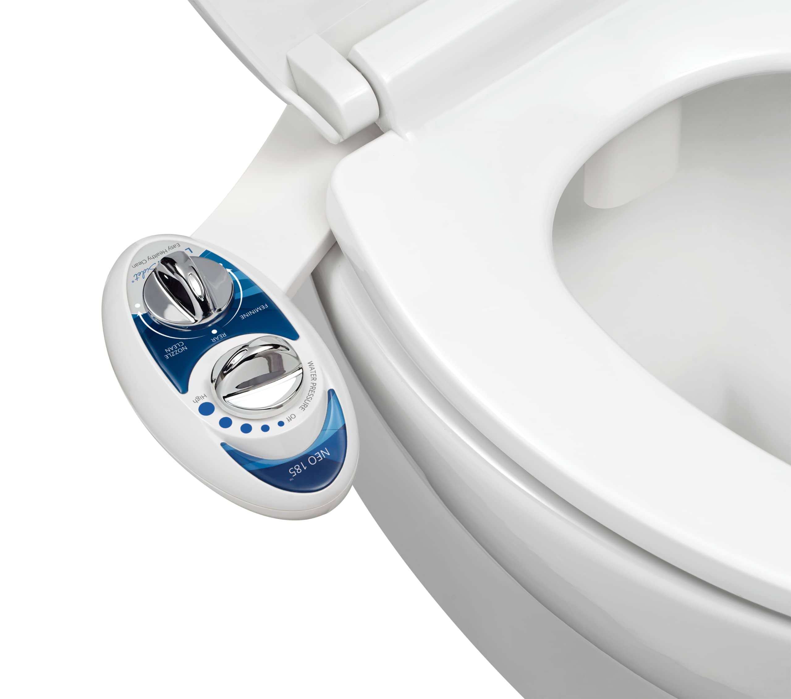 Luxe Bidet Neo 185 (Elite) Non-Electric Bidet Toilet Attachment w/Self-Cleaning