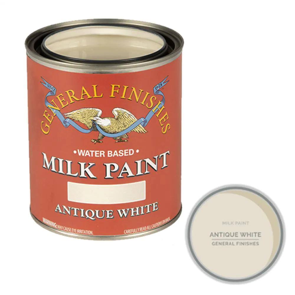 General Finishes Antique White Milk Paint, Pint