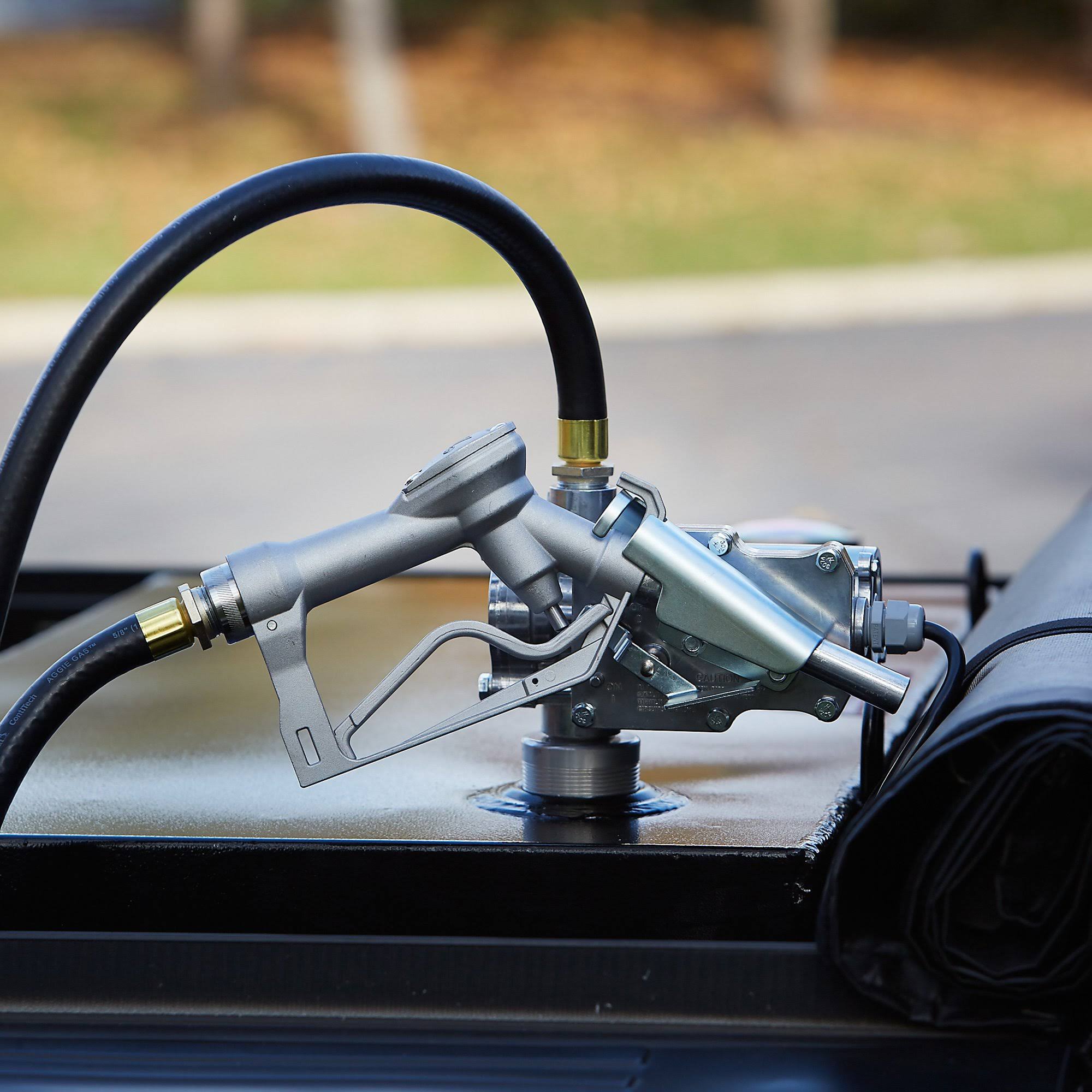 Better Built Steel Transfer Fuel Tank with GPI 12V Fuel Transfer Pump- 100-Gallon, Black, Rectangular, 8 GPM, Model 29214896