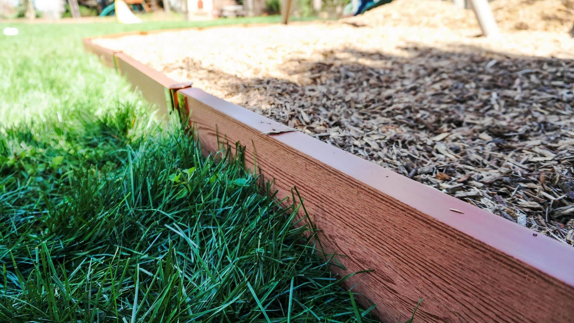 Frame It All Classic Sienna Straight Playground Border Kit 32'- 2