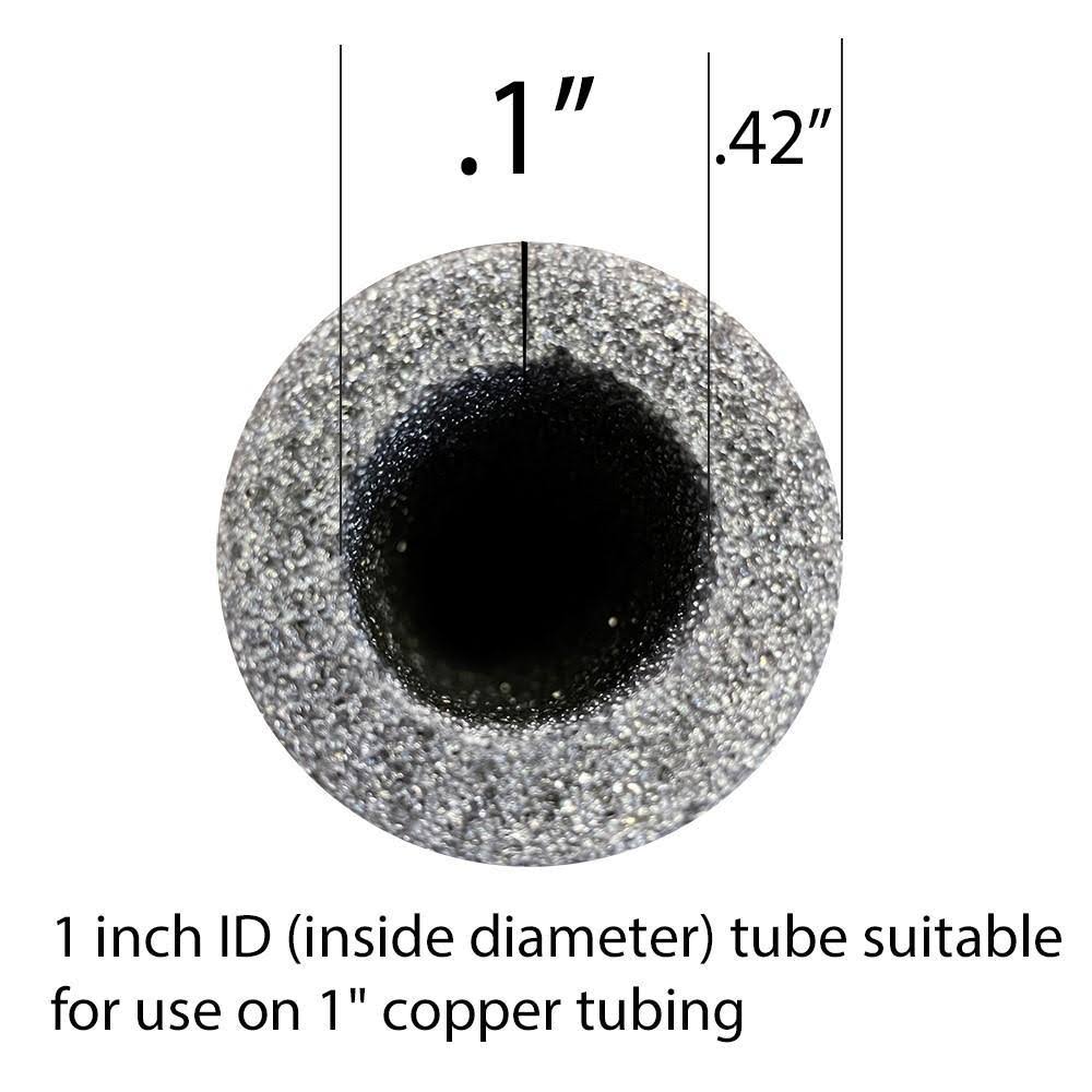 Foam King Brand Insulating Foam Pipe Covers- 1 inch by 3 Feet, Pack of 4