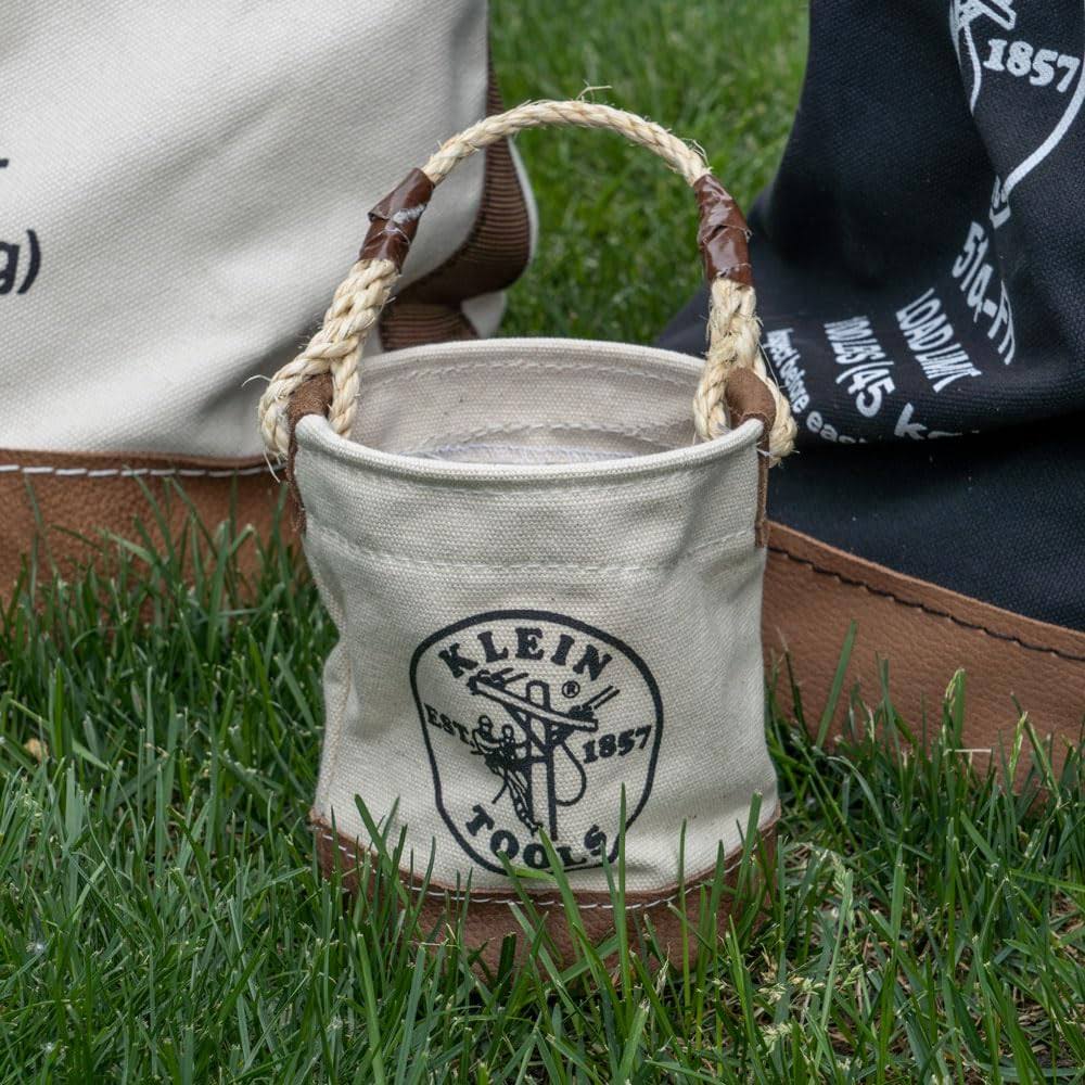 Klein Tools 5104MINI Mini Leather Bottom Bucket