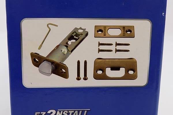 Brinks Privacy Bed/Bath Tulip Style Doorknob, Antique Brass Finish