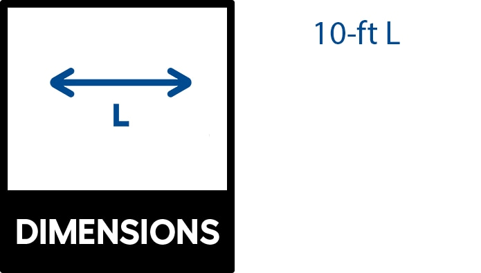 Adamax 12 Gauge Channel Strut EG- 10'- 10 ft