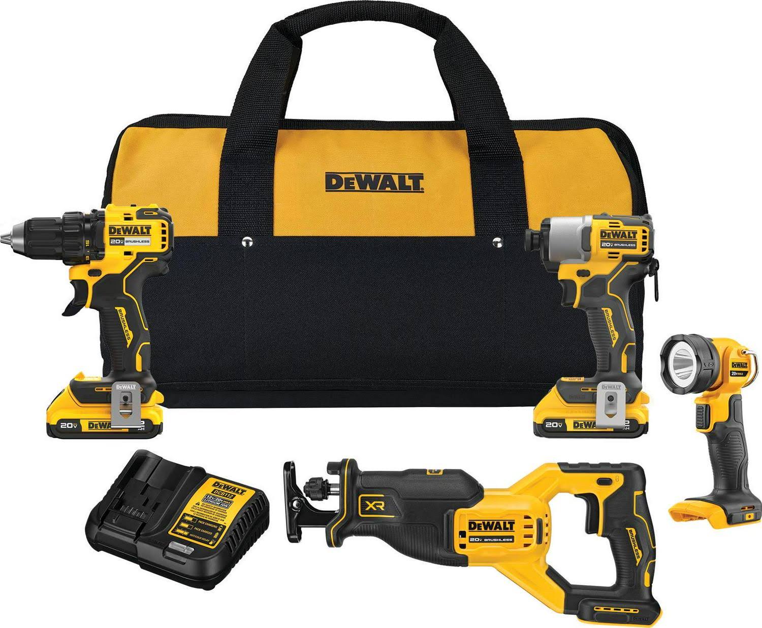 DeWalt 20V Max 4 Tool Combo Kit- DCK427D2