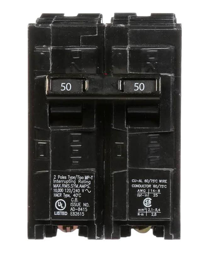 Siemens Q250 Circuit Breaker, 2-Pole 50-Amp