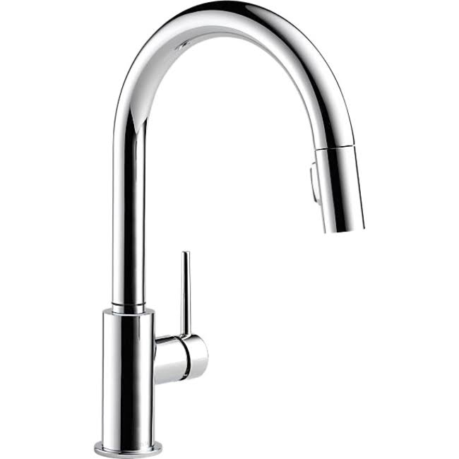 Delta 9159-DST Trinsic Chrome Single Handle Pull-Down Kitchen Faucet