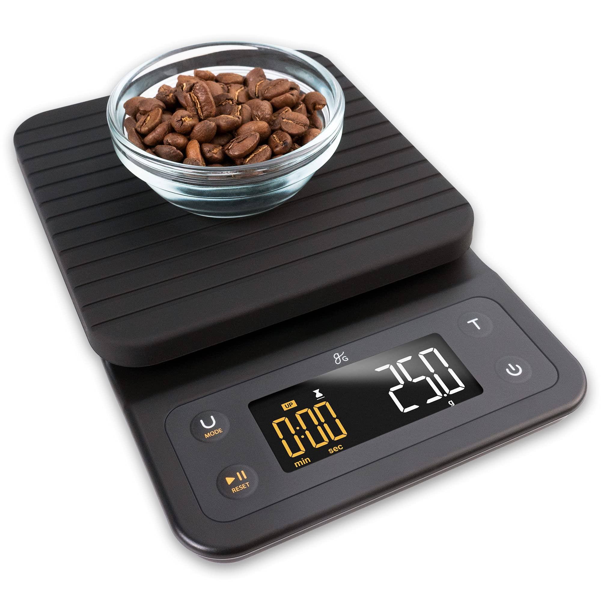 Greater Goods Digital Coffee Scale- for The Pour Over Coffee Maker Brew Artisanal Java on A Coffee Scale with Timer Great for French Press and GE